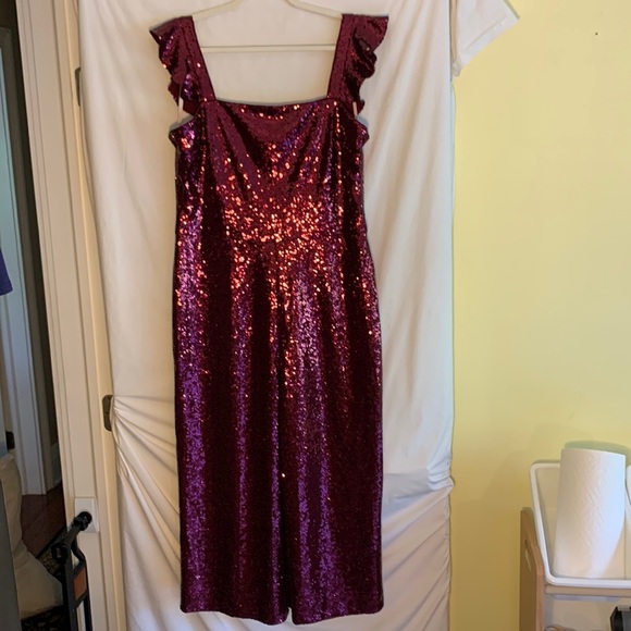 NWT Gal Meets Glam Casey sequin Jumpsuit 14 - Picture 12 of 12